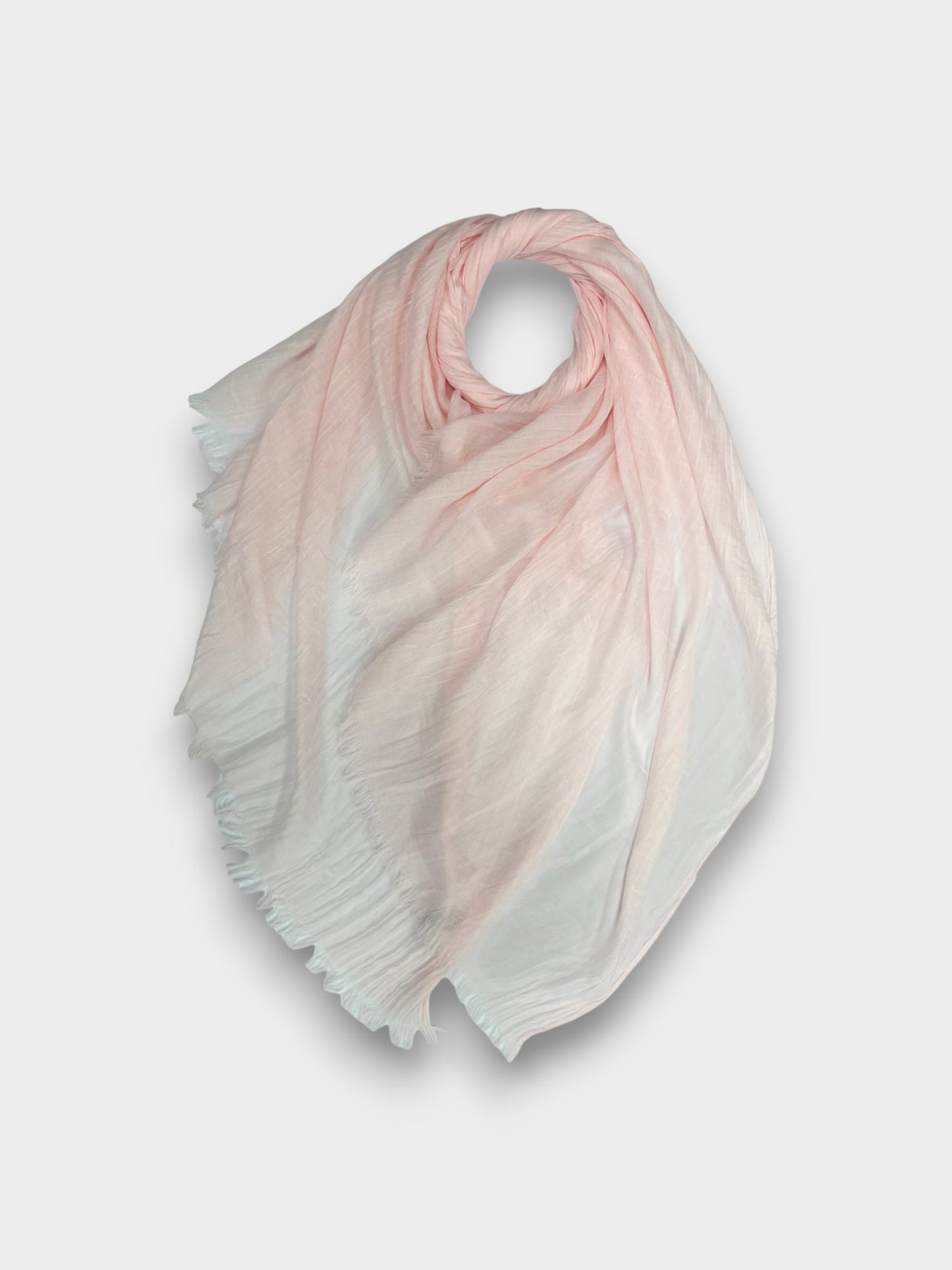 Classic Cotton Blend Plain Scarf - 48 colours - Baby Pink