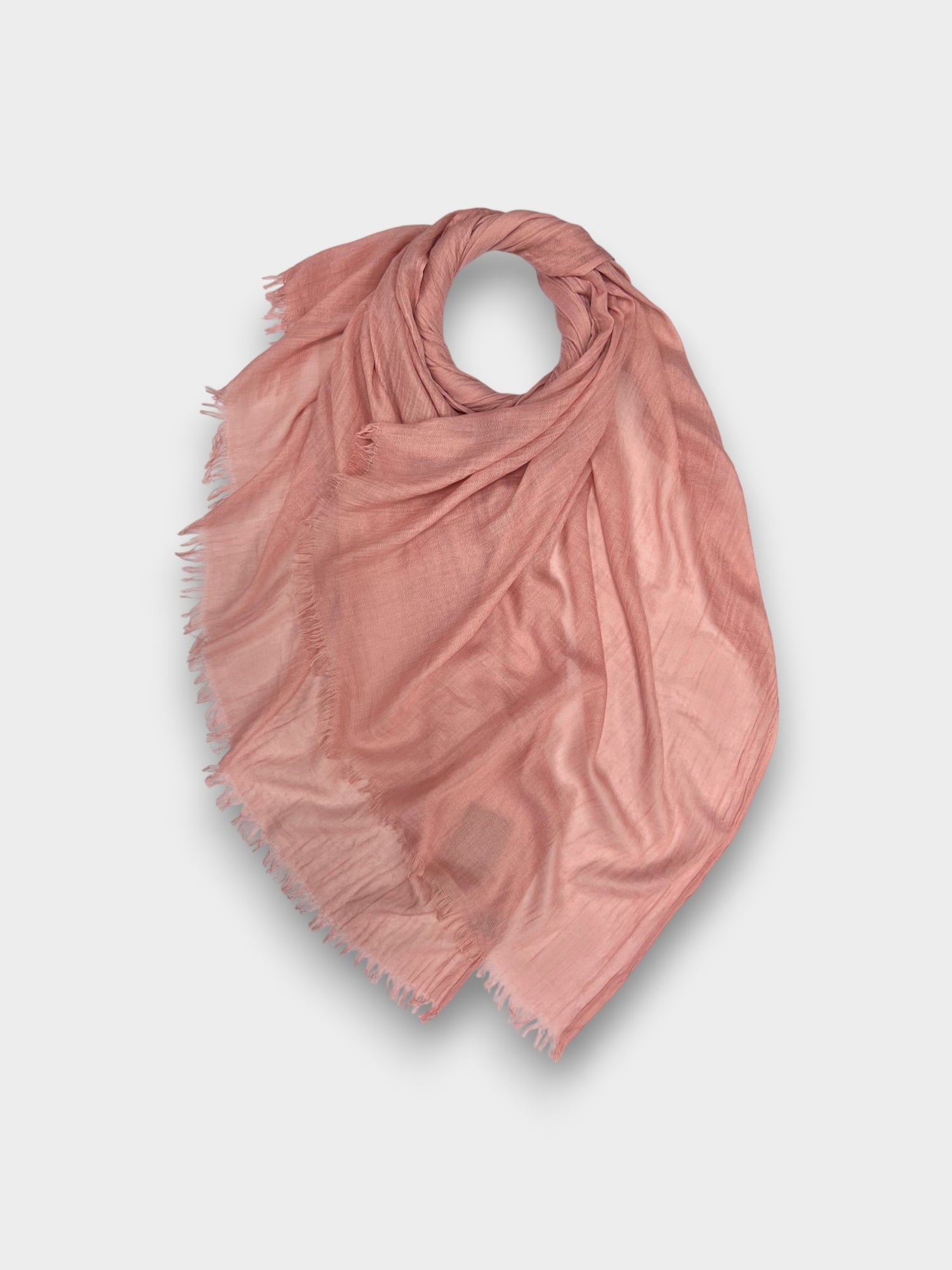 Classic Cotton Blend Plain Scarf - 48 colours - Blush