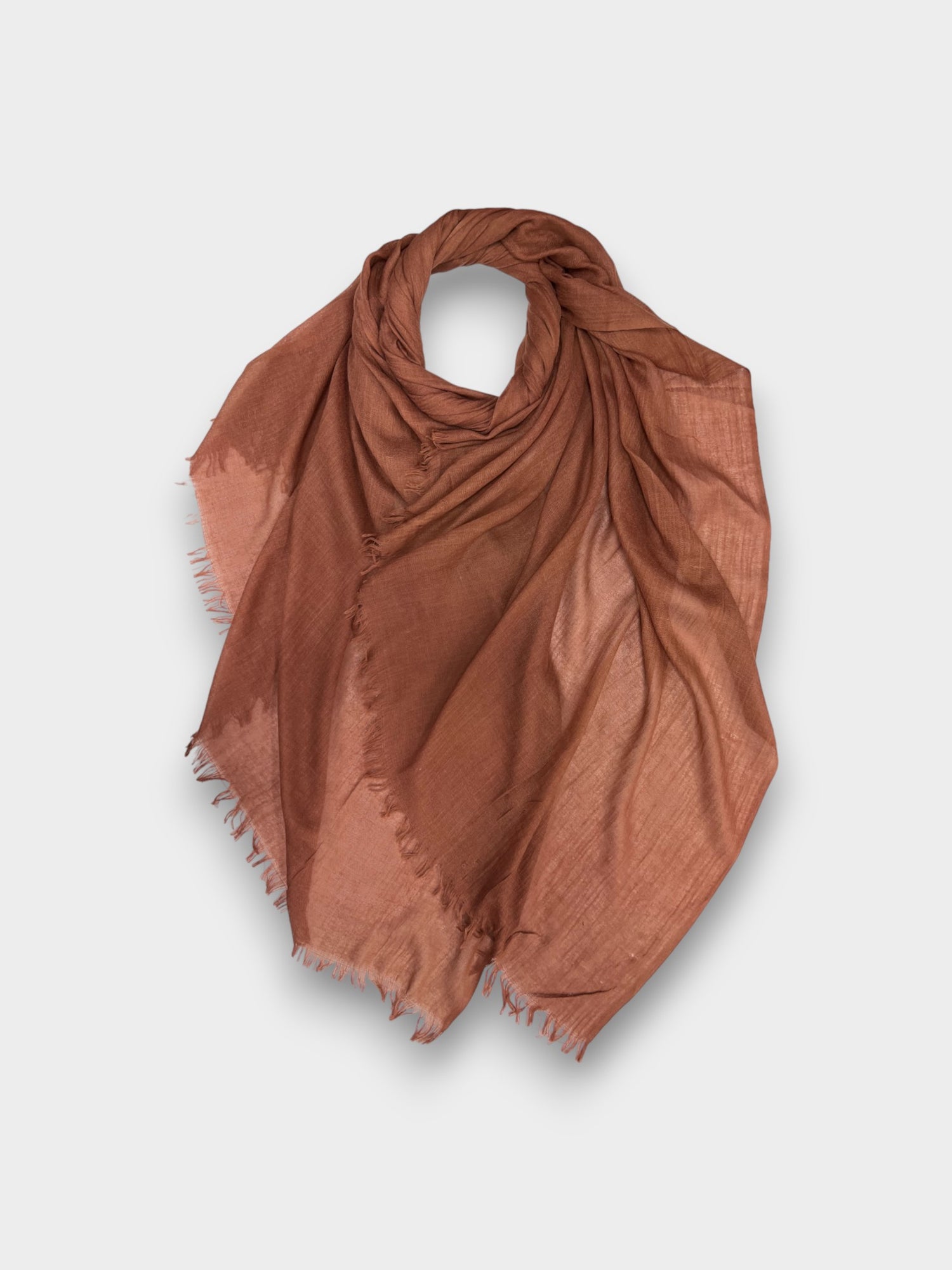 Classic Cotton Blend Plain Scarf - 48 colours - Clay