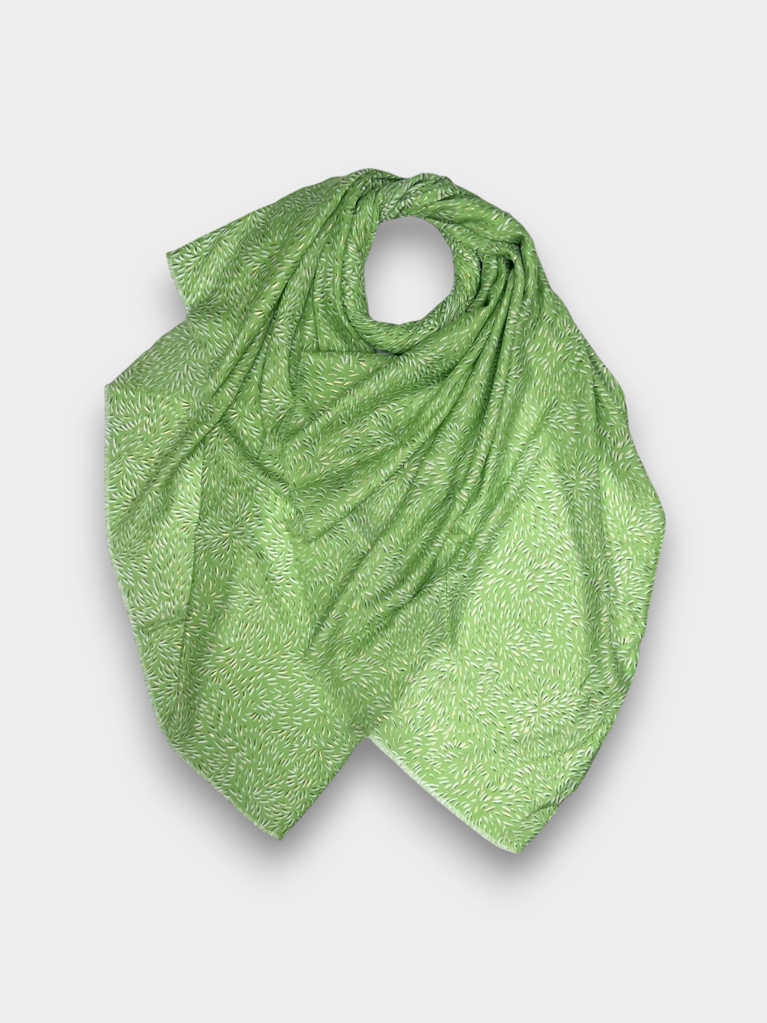 Small strokes with small silver lines - Green