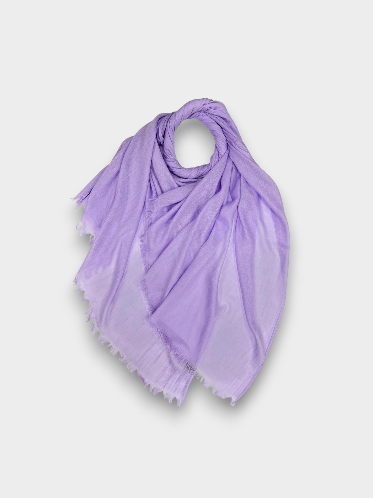 Classic Cotton Blend Plain Scarf - 48 colours - Lavender