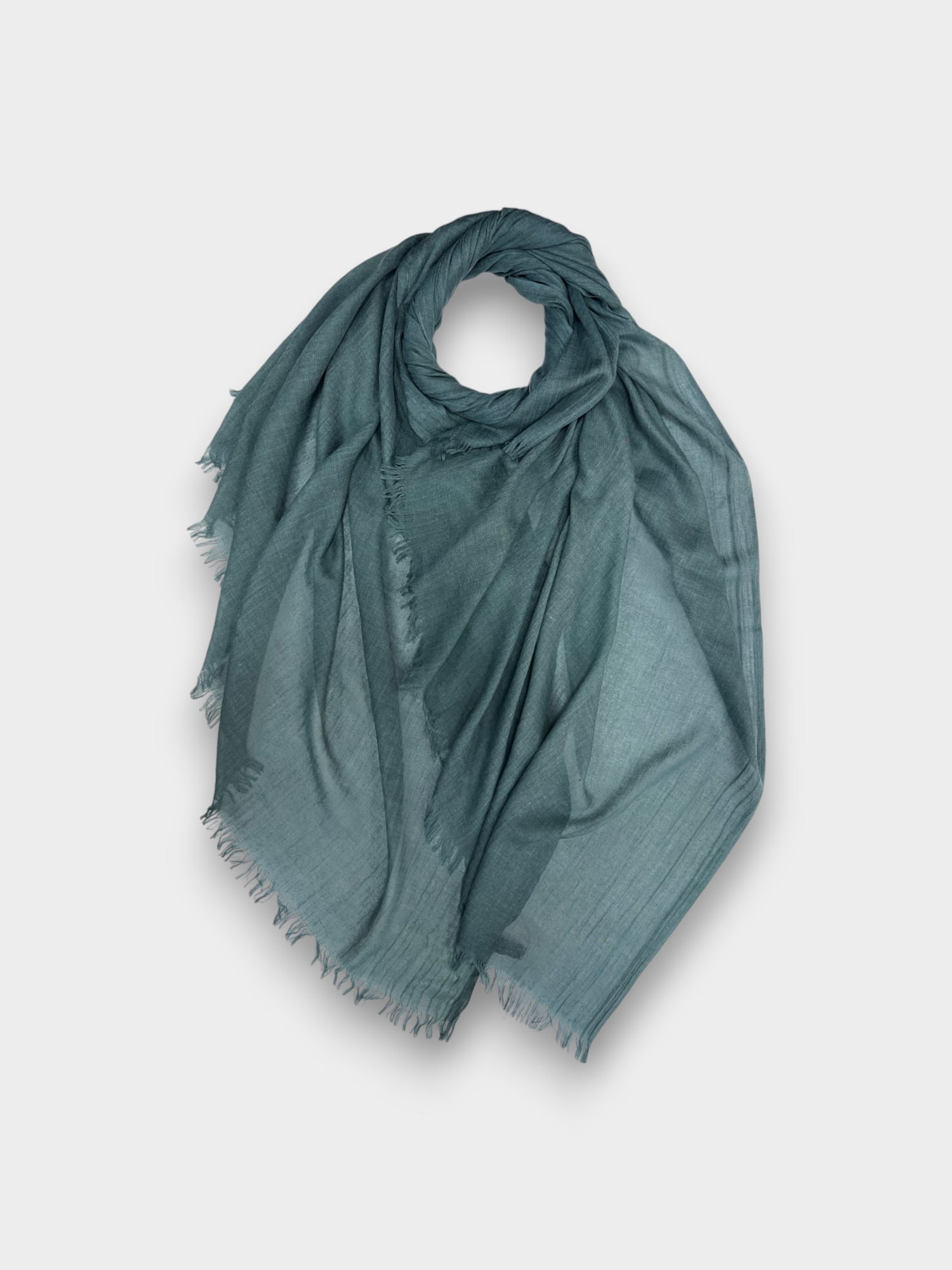 Classic Cotton Blend Plain Scarf - 48 colours - Ocean Teal