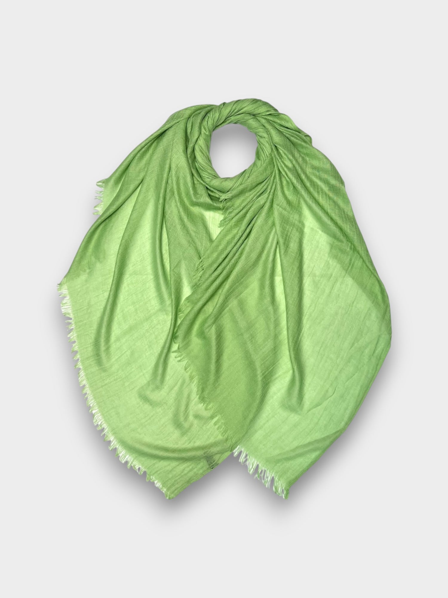 Classic Cotton Blend Plain Scarf - 48 colours - Pastel Green