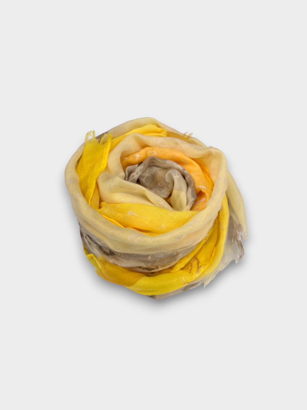 Printed Iceland With Silver Or Golden Patches Scarf