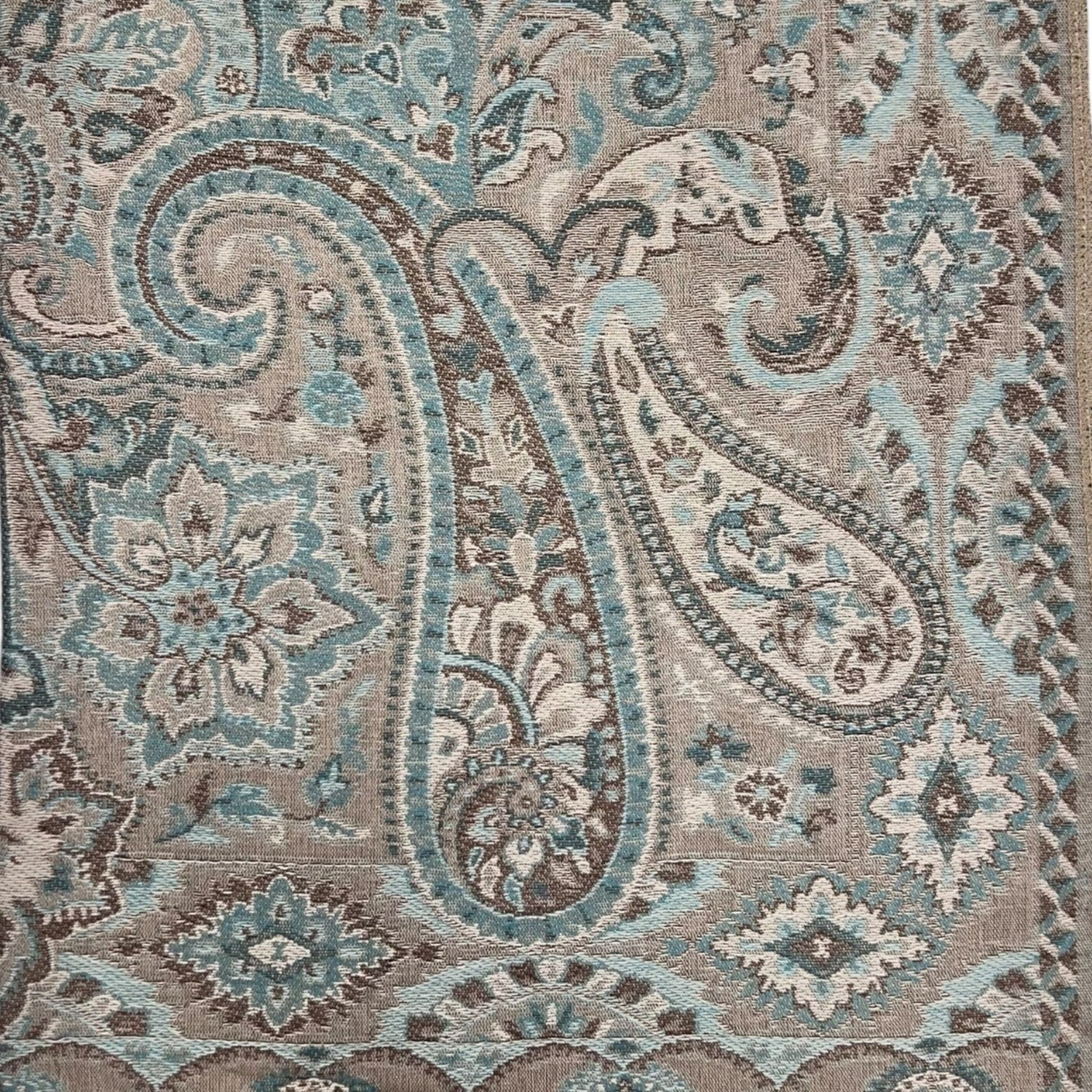Premium Pash with Paisley print - Grey