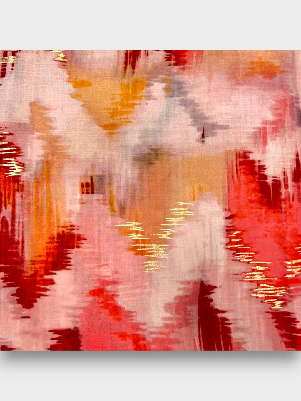 Ikat summer print scarf