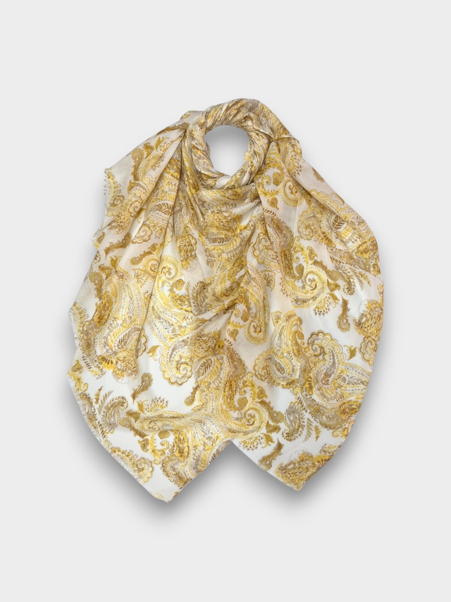 Paisley print scarf - Yellow