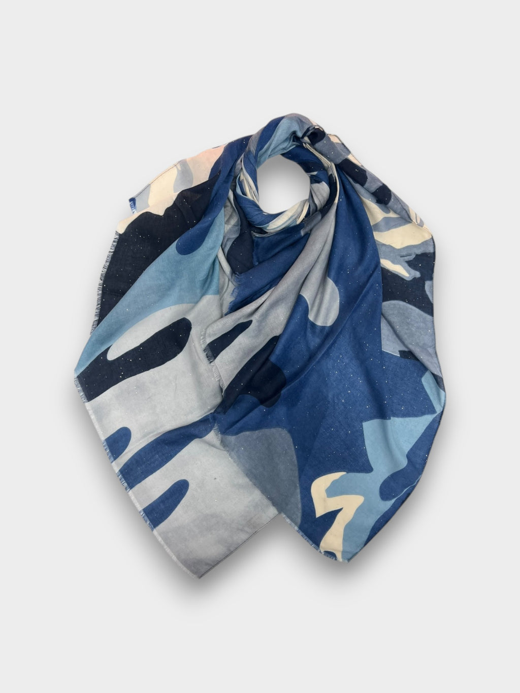 Camouflage print scarf