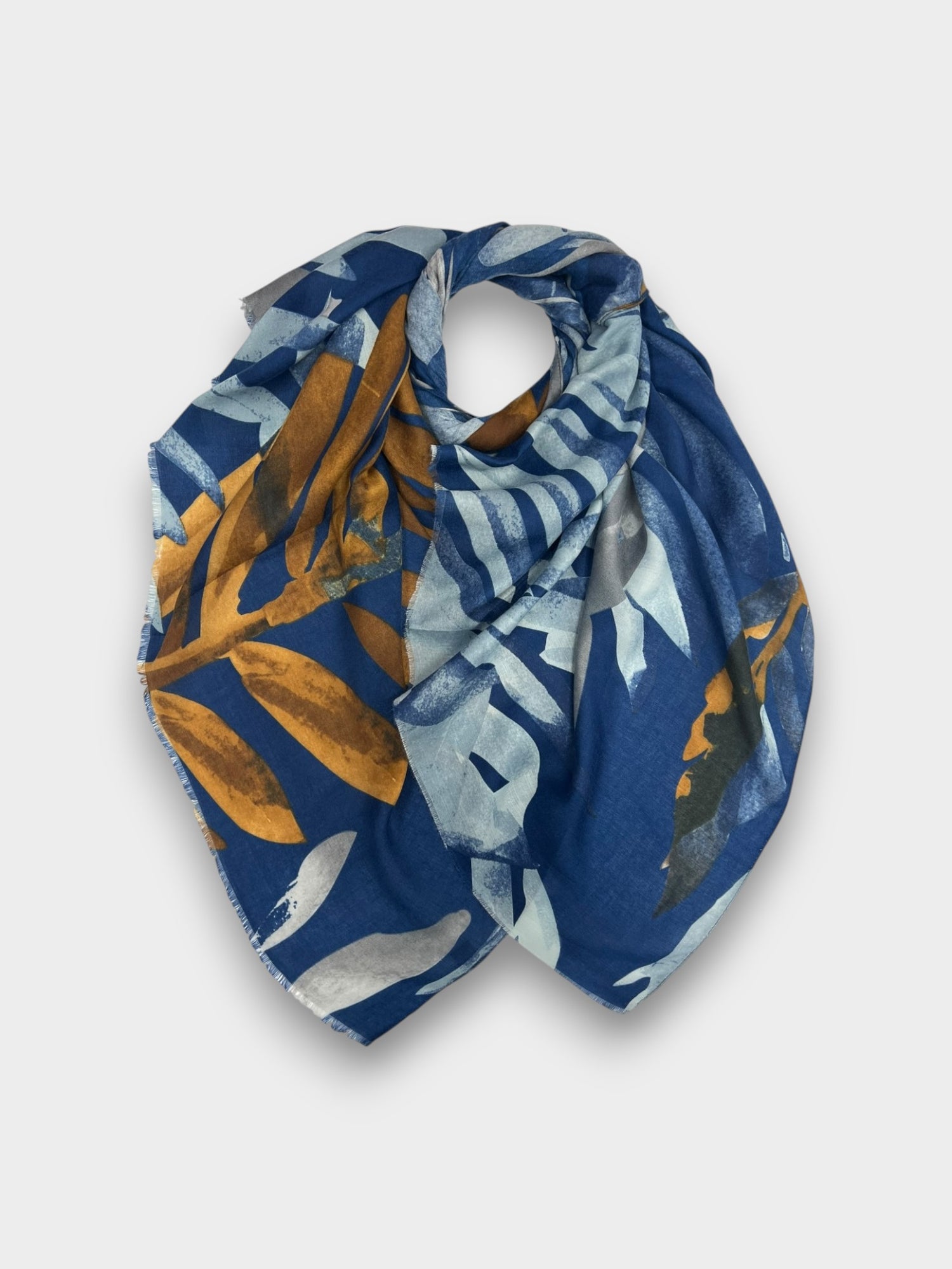 Big amazon palm leaves - Navy