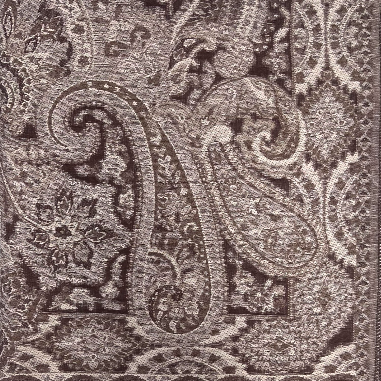 Premium Pash with Paisley print - Brown
