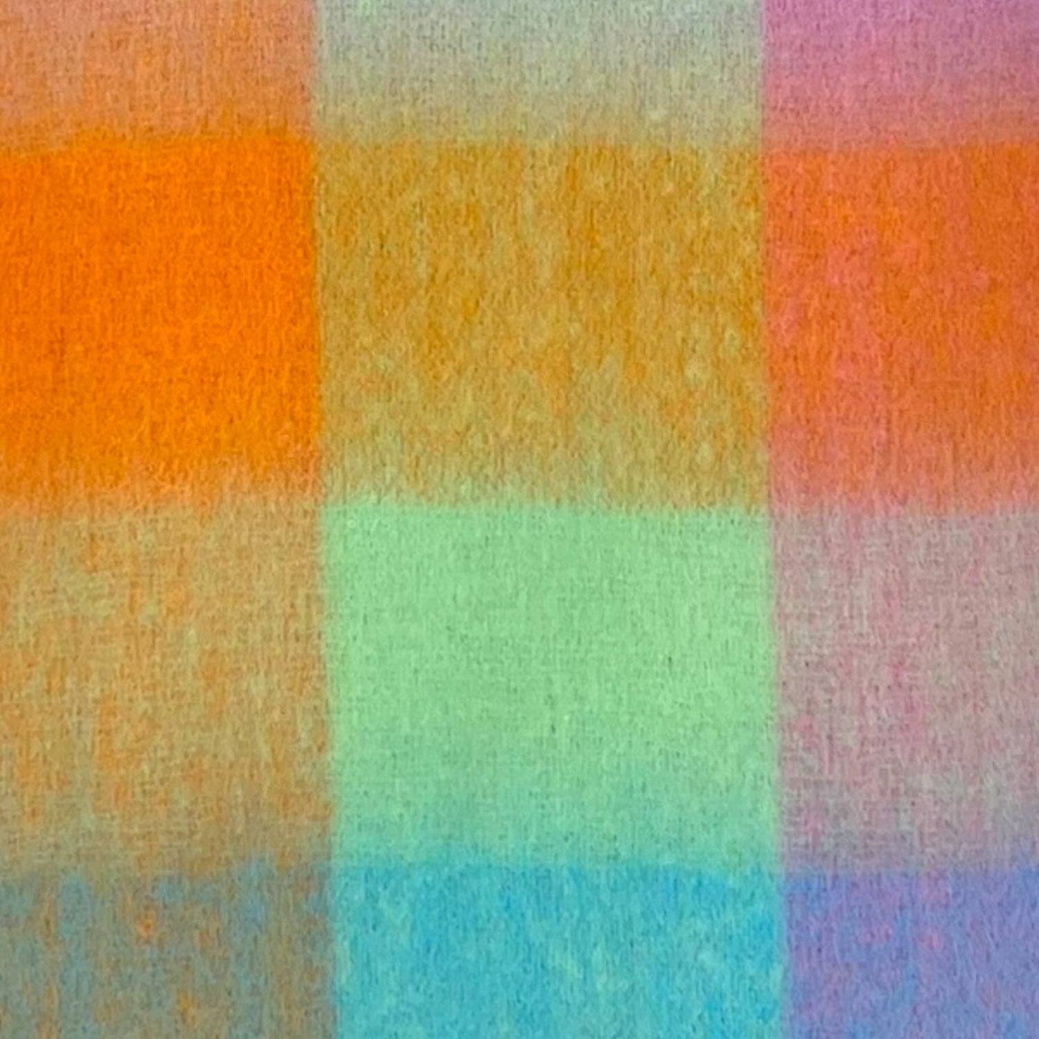 Soft Checked Blanket Winter Scarf with Tassels - Piñata