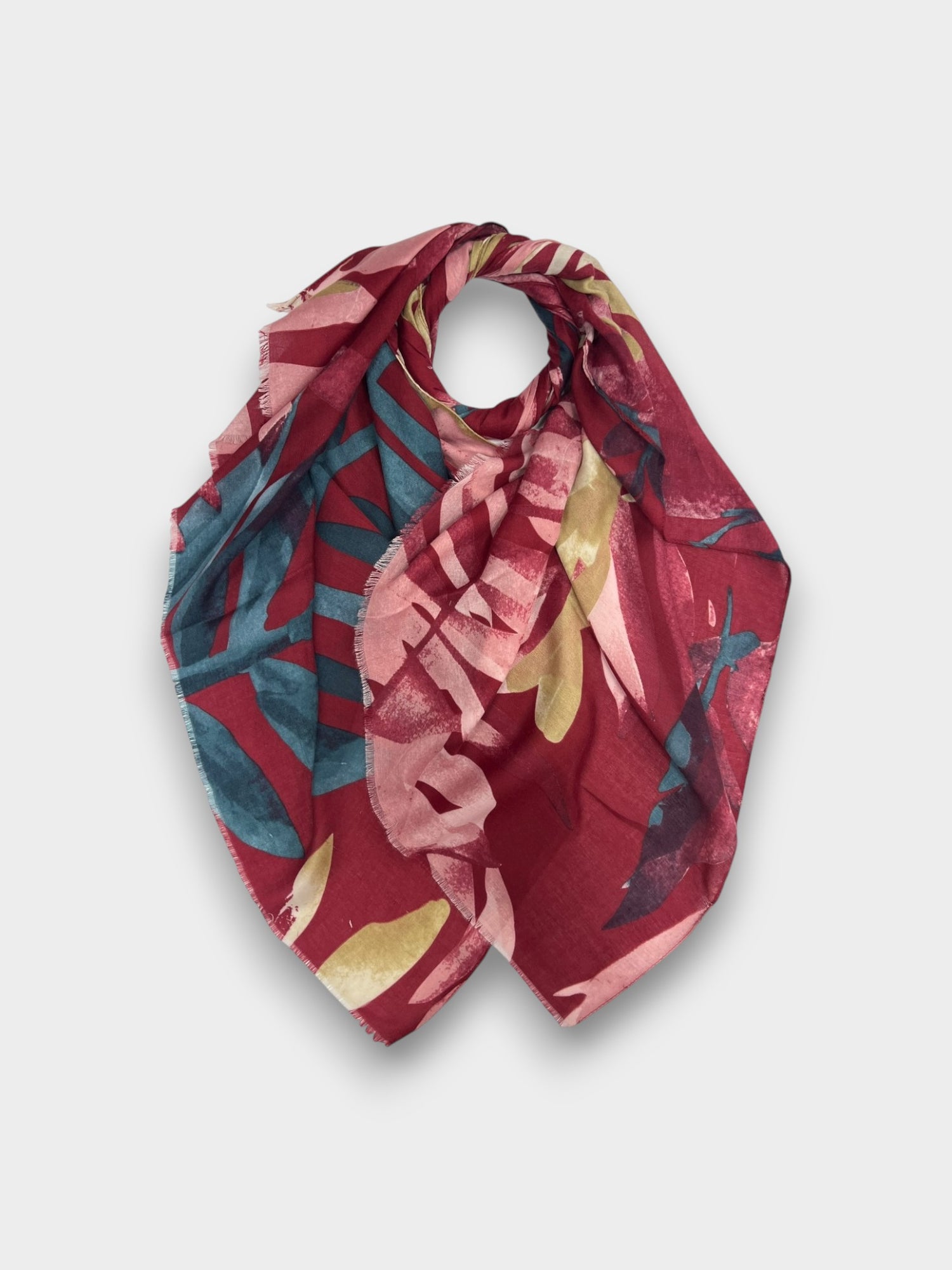 Big amazon palm leaves - Burgundy