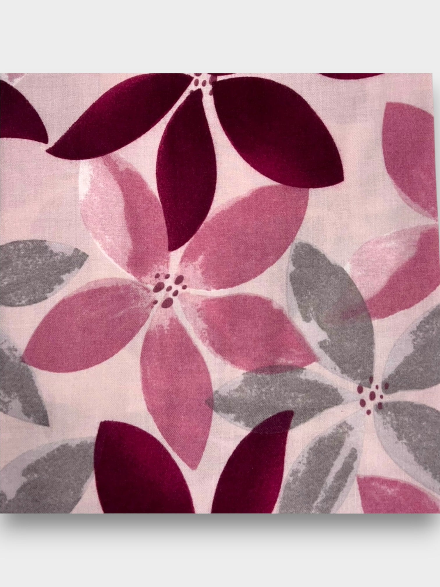 Ash tree leaves print of medium weight scarf