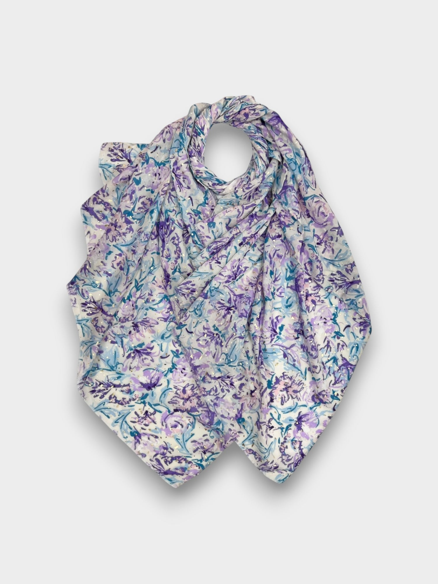 Hibiscus flower print - Purple