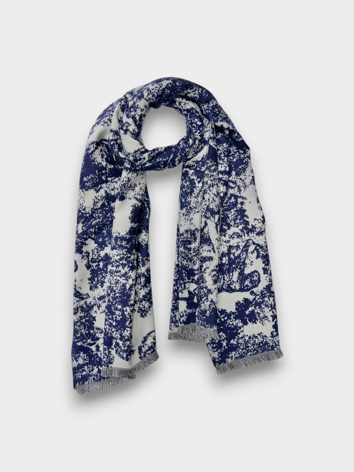 Forest print scarf - Navy