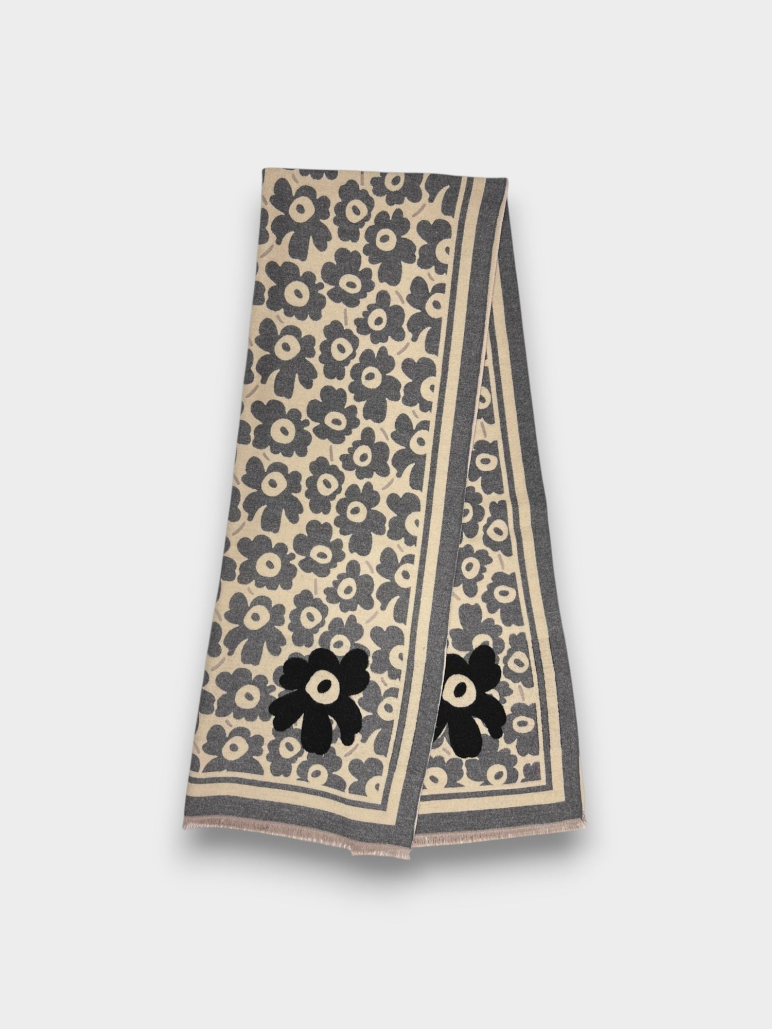 Flower Eye scarf - Grey