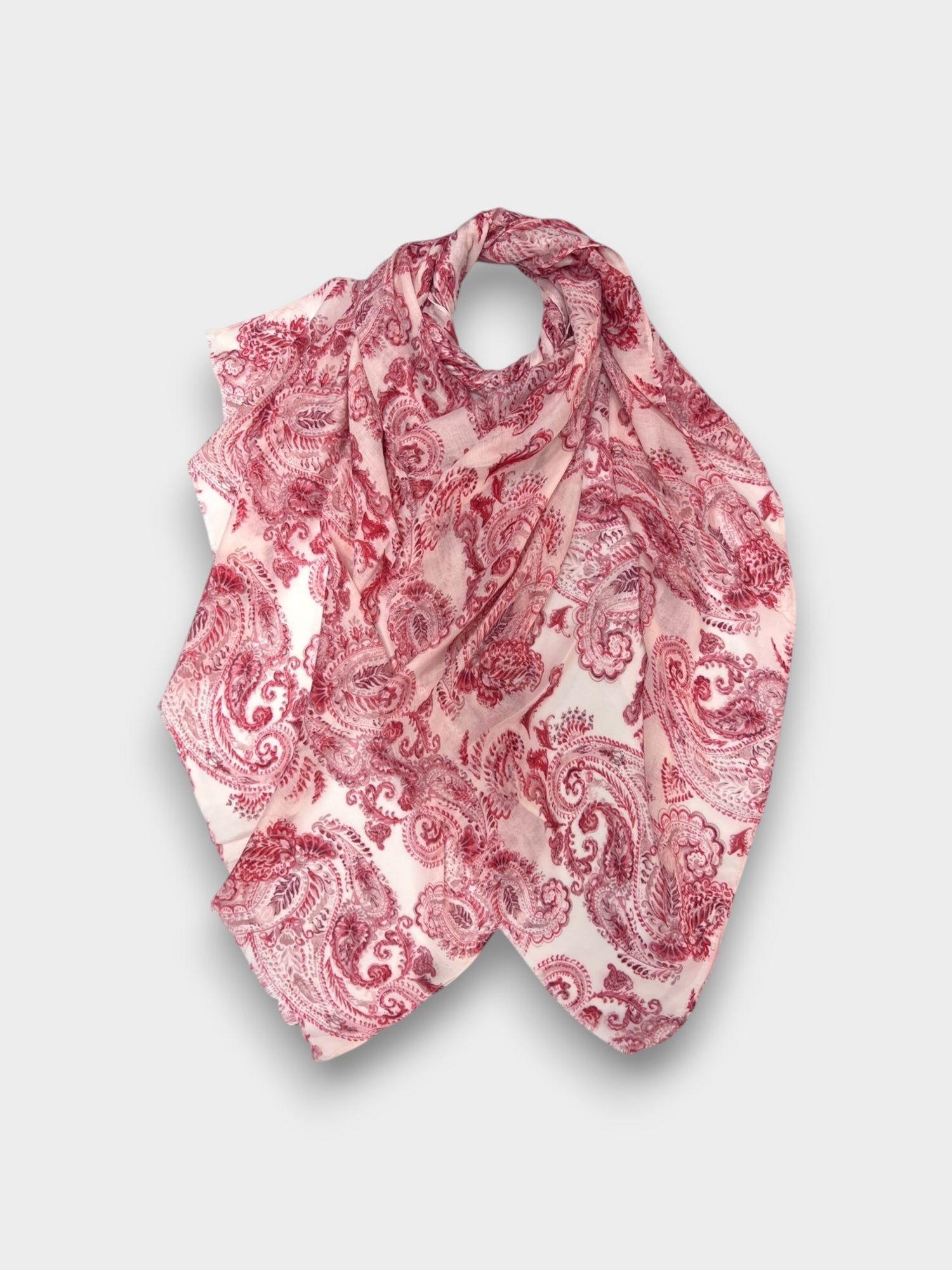 Paisley print scarf - Red