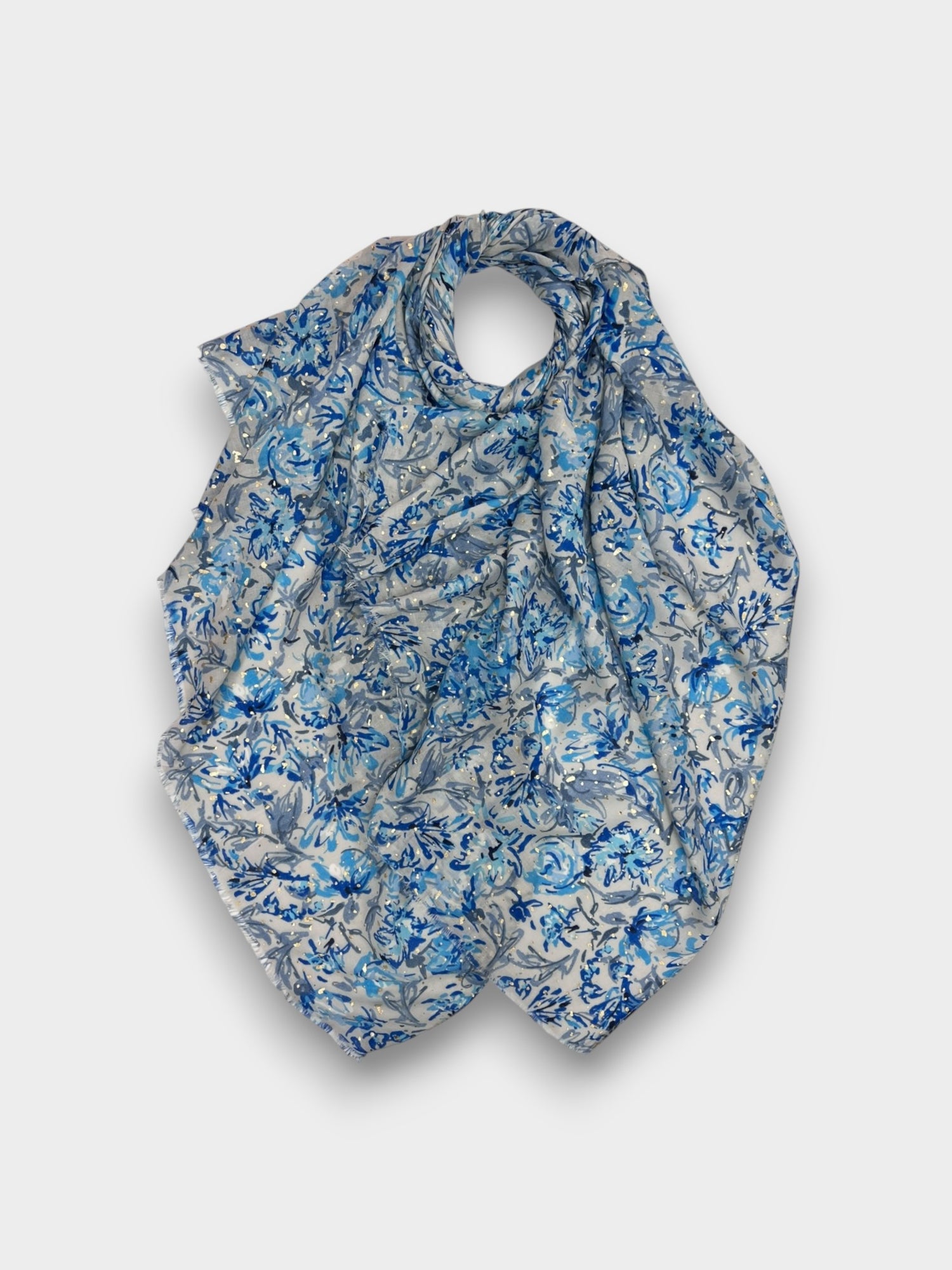 Hibiscus flower print - Blue