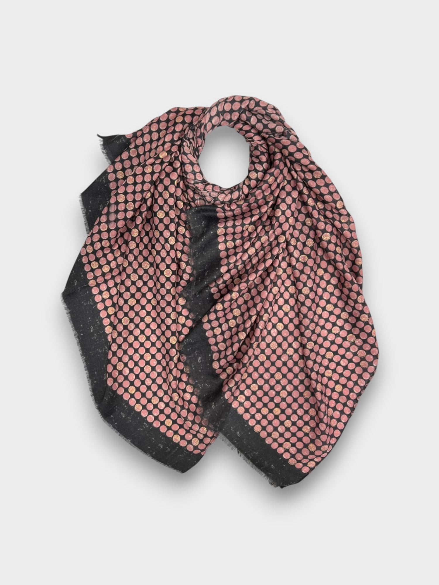 Sequins pattern scarf - Dusty Pink