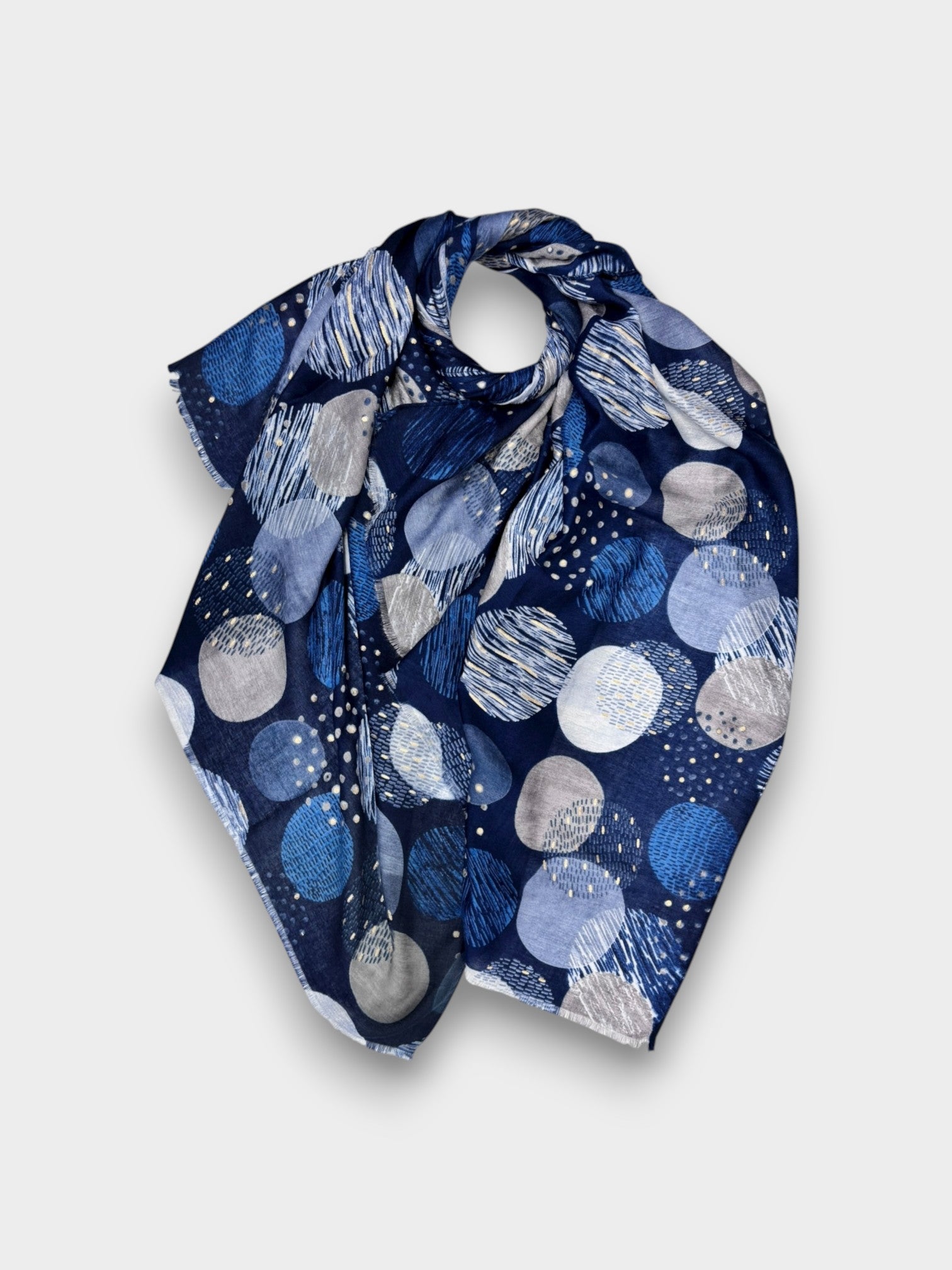 Planets Abstract Print Scarf