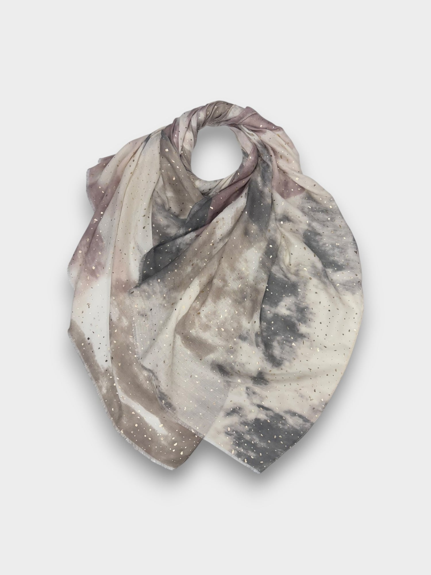 Smoke Marble Mist Scarf - Gray