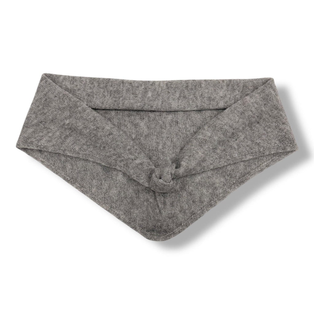 Triangle knitted wool scarf