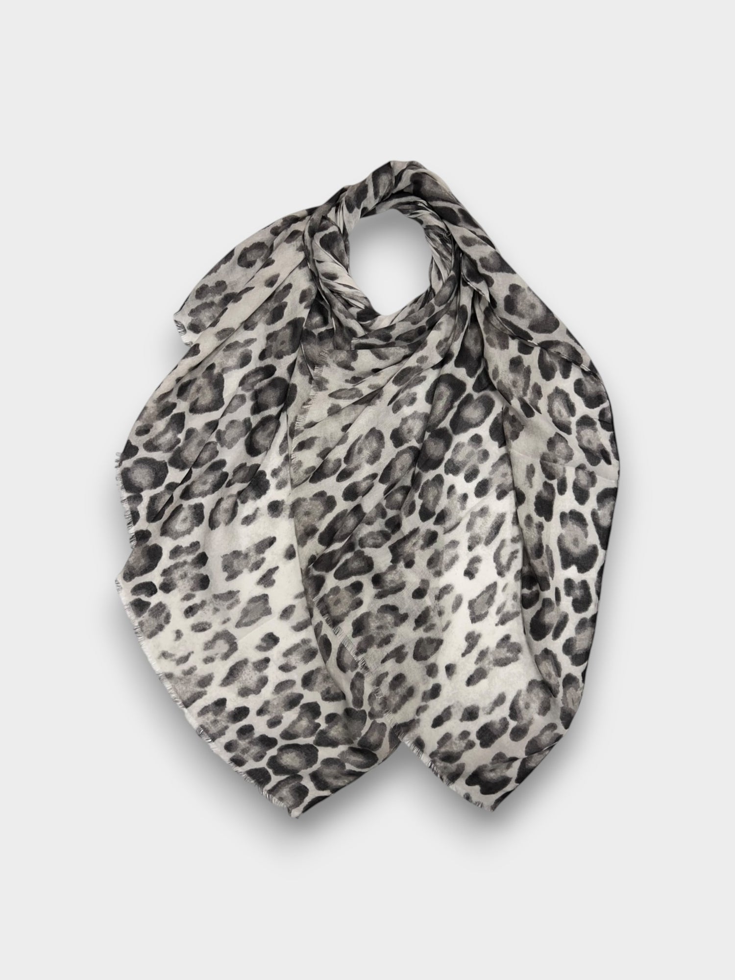 Jacquard print scarf - Gray