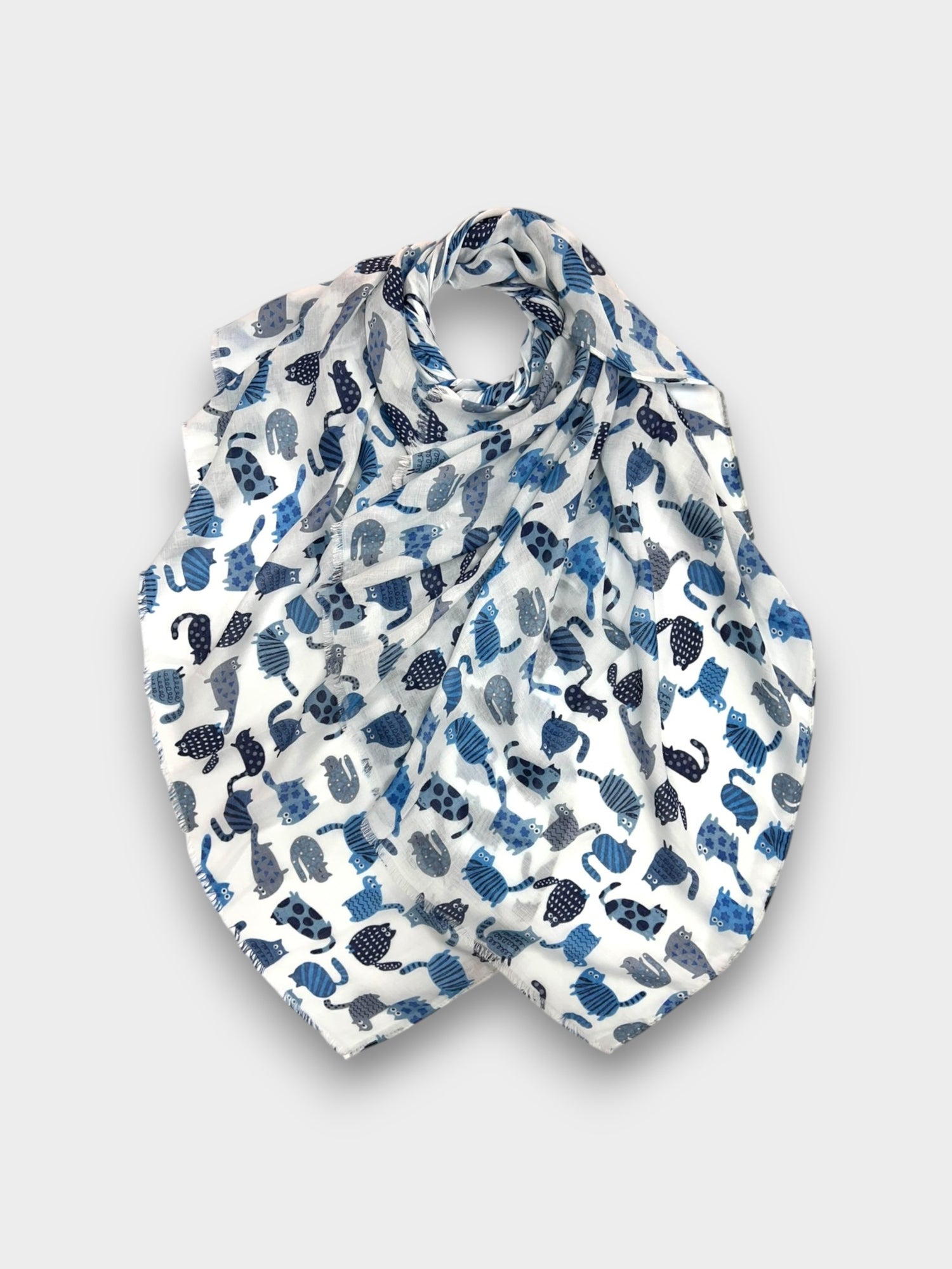 Cartoon cats print - Blue