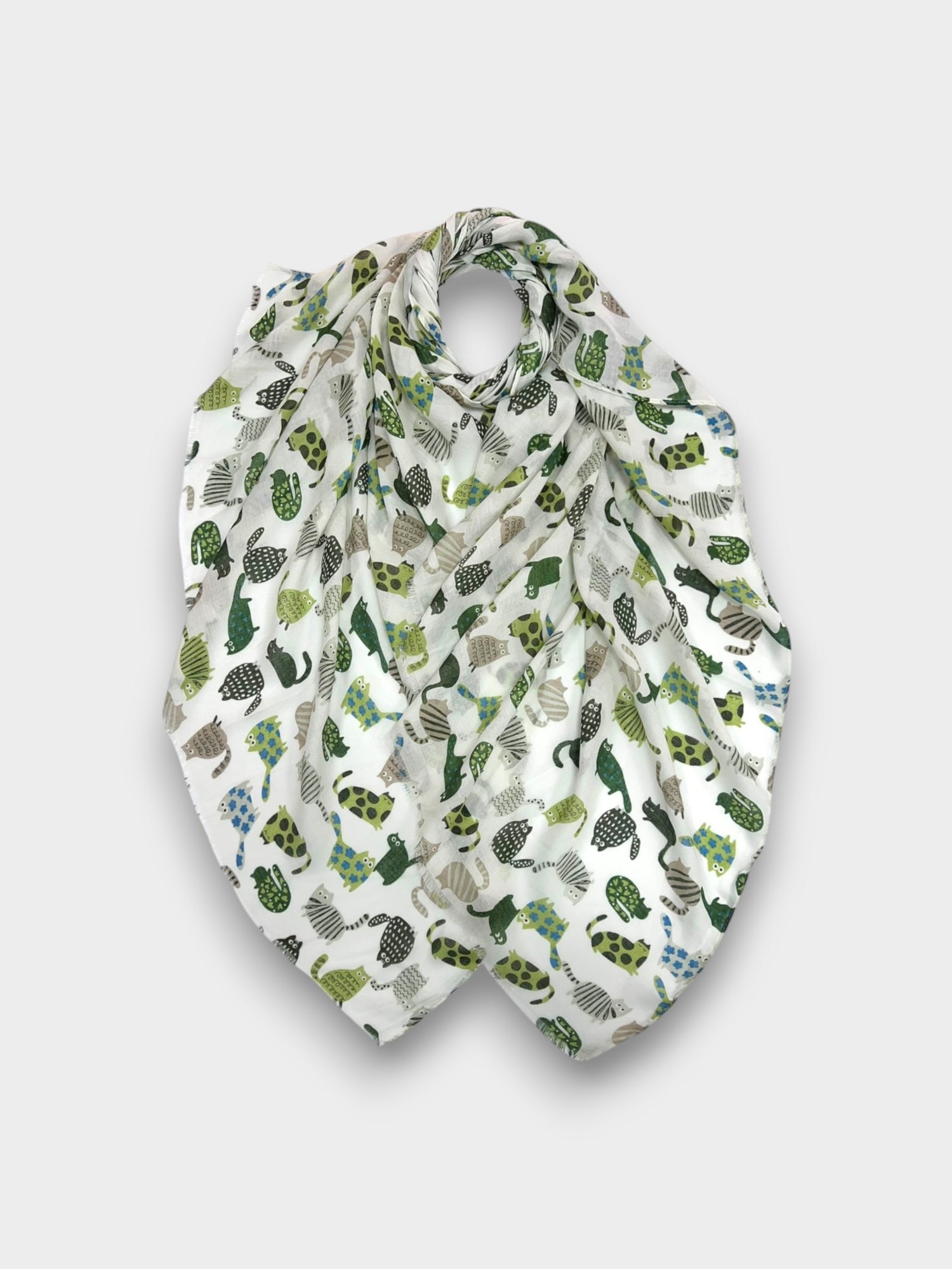 Cartoon cats print - Green