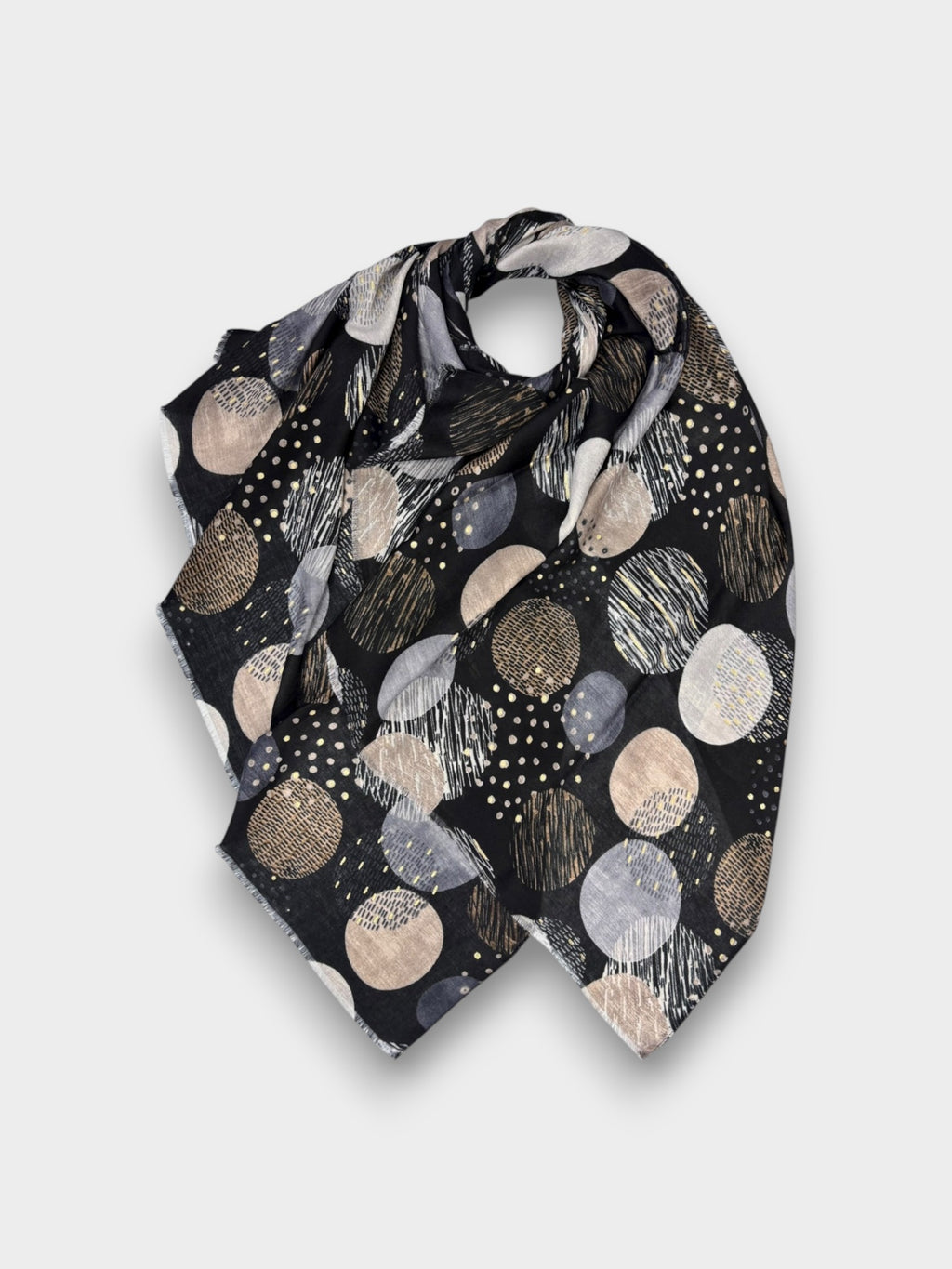 Planets Abstract Print Scarf