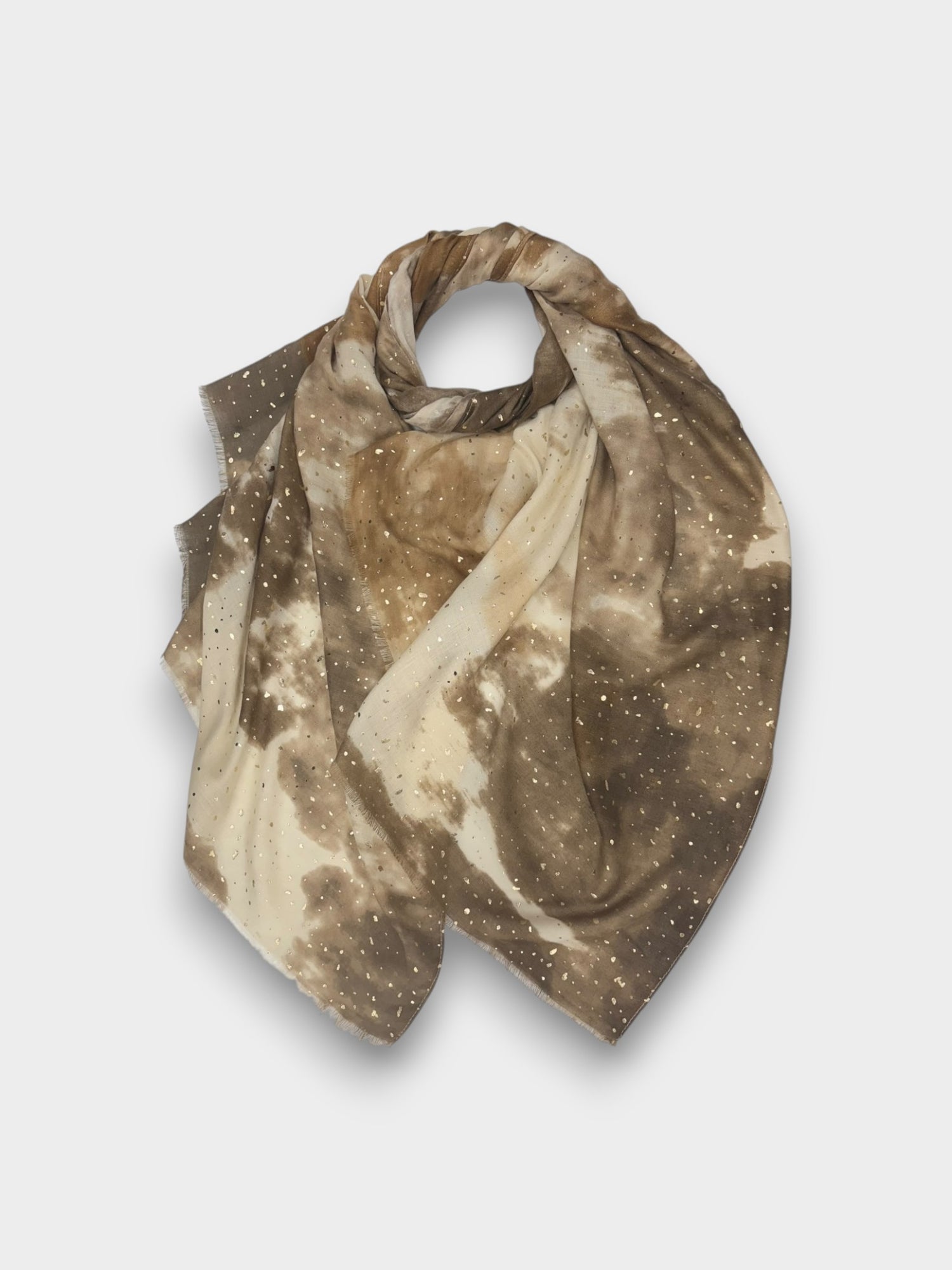 Smoke Marble Mist Scarf - Mocca