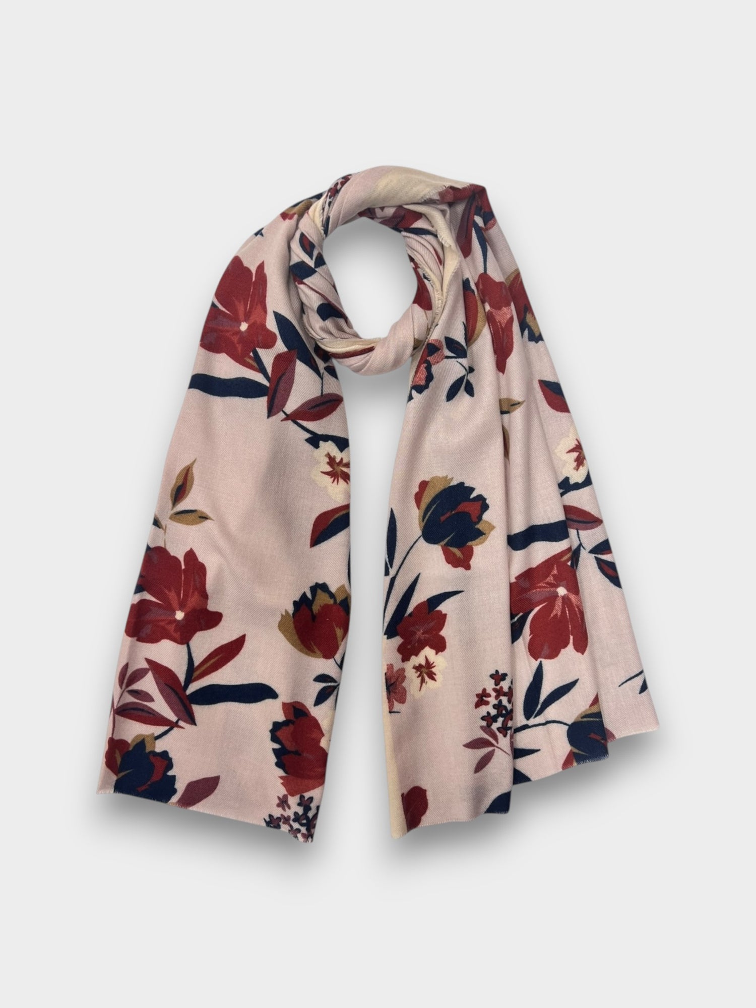 Blush Garden Floral Print Scarf - Default Title