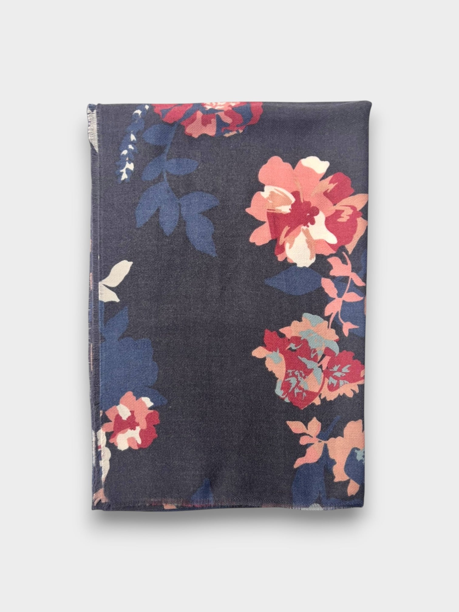 Midnight Blossom Print Scarf