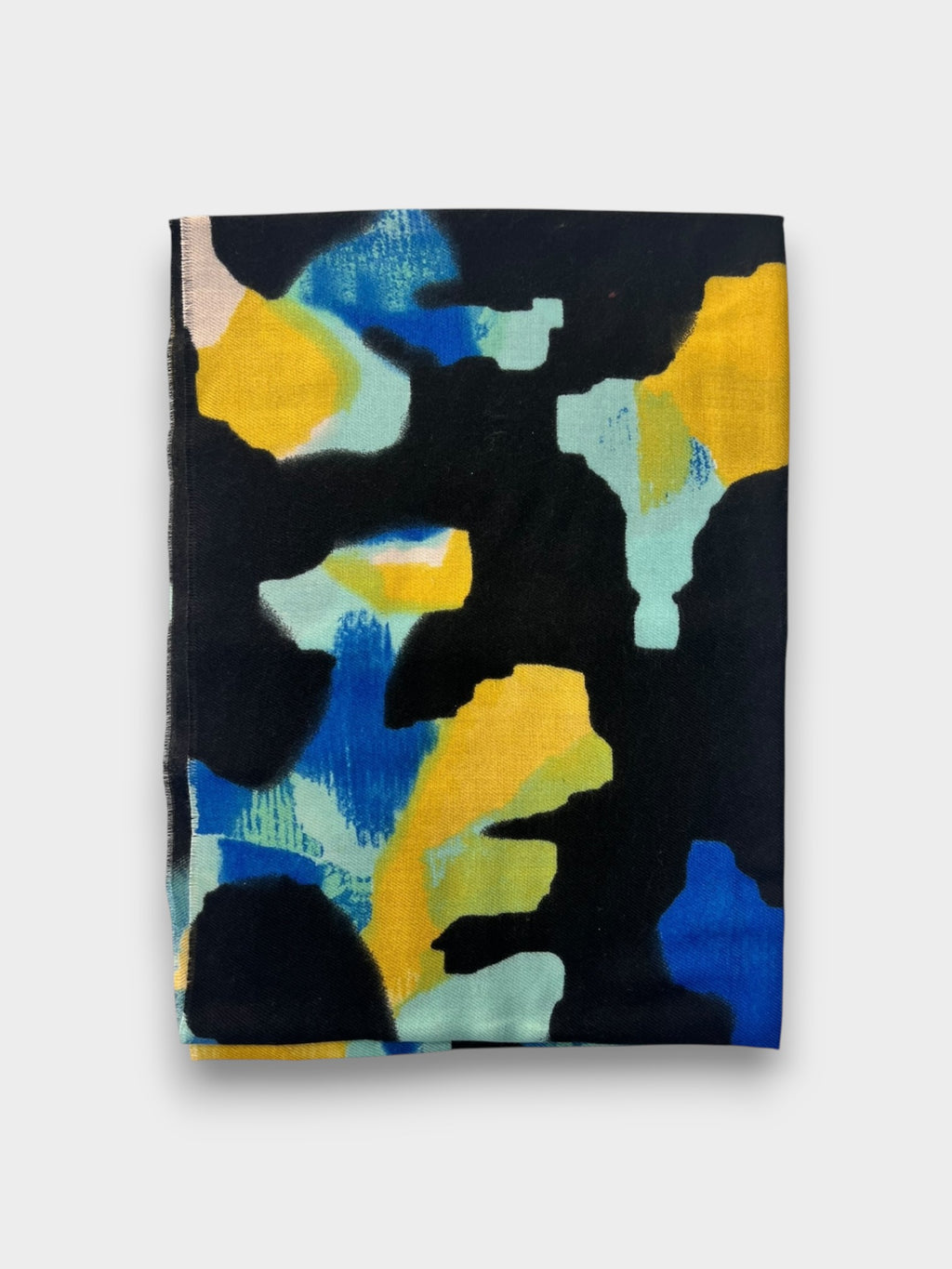 Ocean Splash Abstract Print Scarf