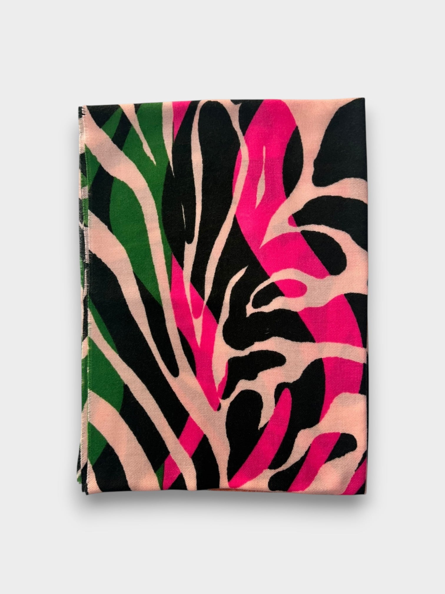 Tropical Fusion Abstract Print Scarf