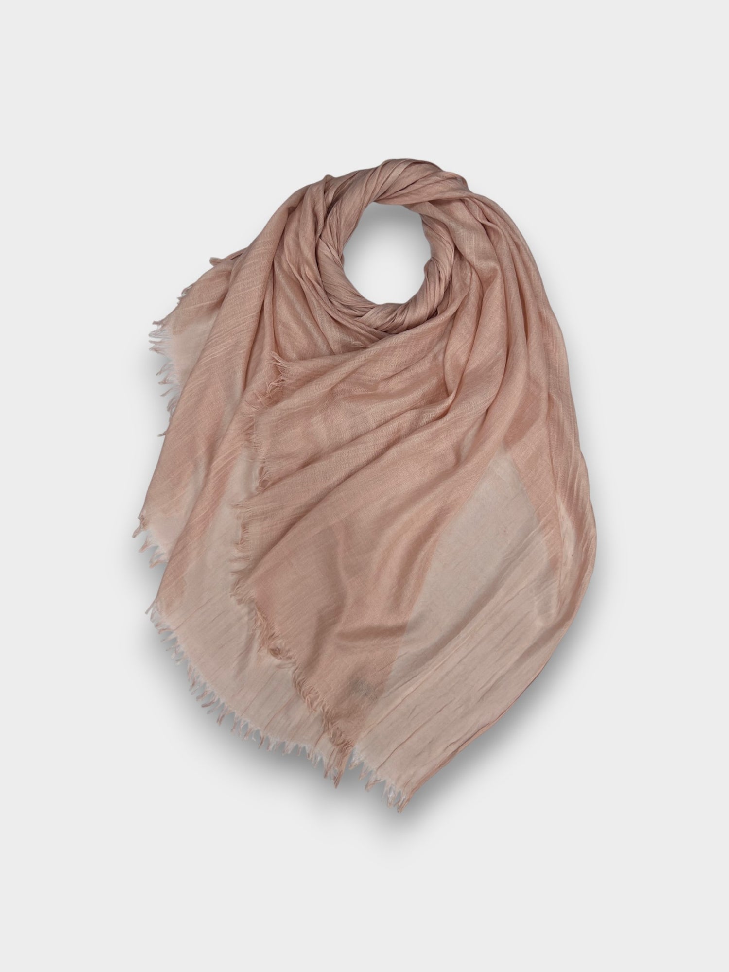 Classic Cotton Blend Plain Scarf - 48 colours - Powder Pink