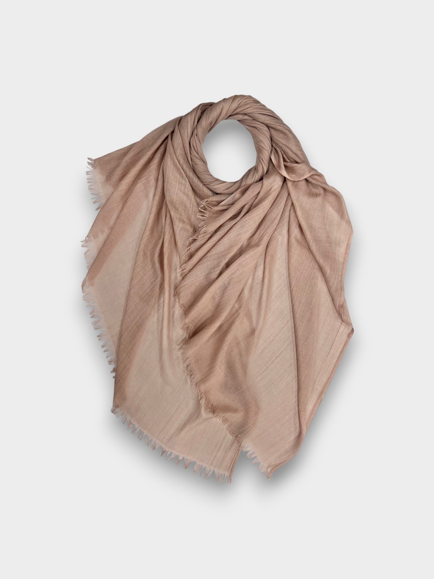 Classic Cotton Blend Plain Scarf - 48 colours - Rose Nude