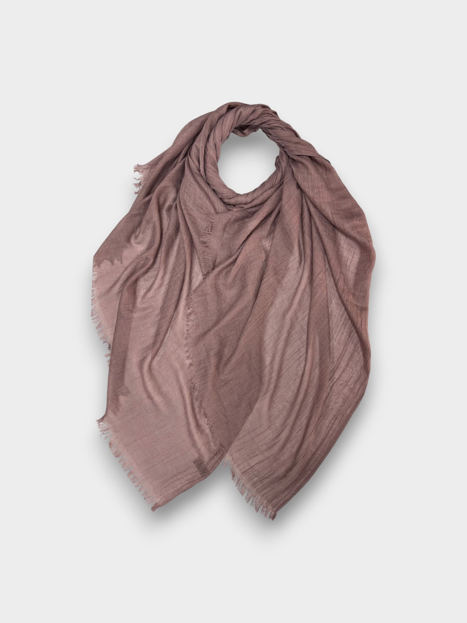 Classic Cotton Blend Plain Scarf - 48 colours - Rose Dust