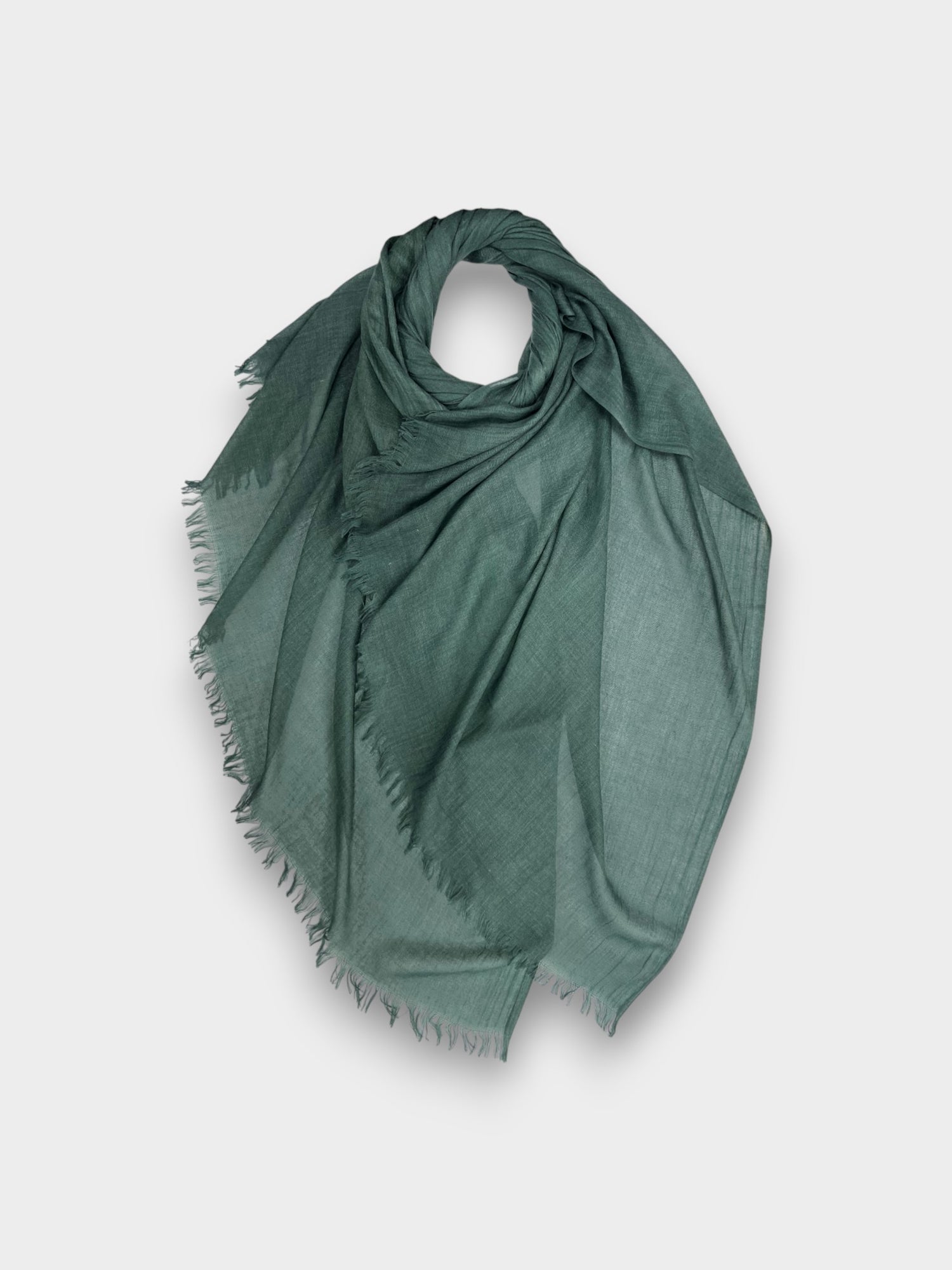 Classic Cotton Blend Plain Scarf - 48 colours - Seagreen