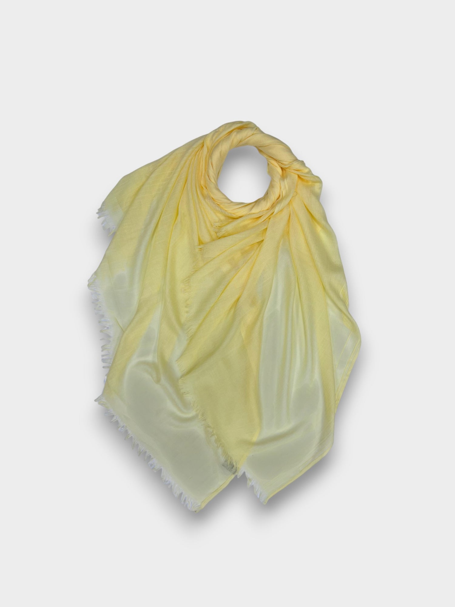Classic Cotton Blend Plain Scarf - 48 colours - Vanilla